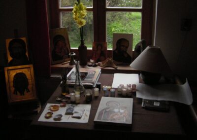 Prezentacja pracowni ikony w ramach projektu „Sztuka w obejściu” (wrzesień 2008)